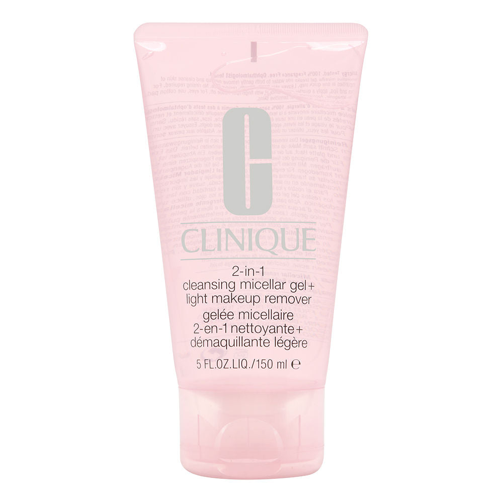 Clinique 2-in-1 Cleansing Micellar Gel + Light Makeup Remover 150ml/5oz