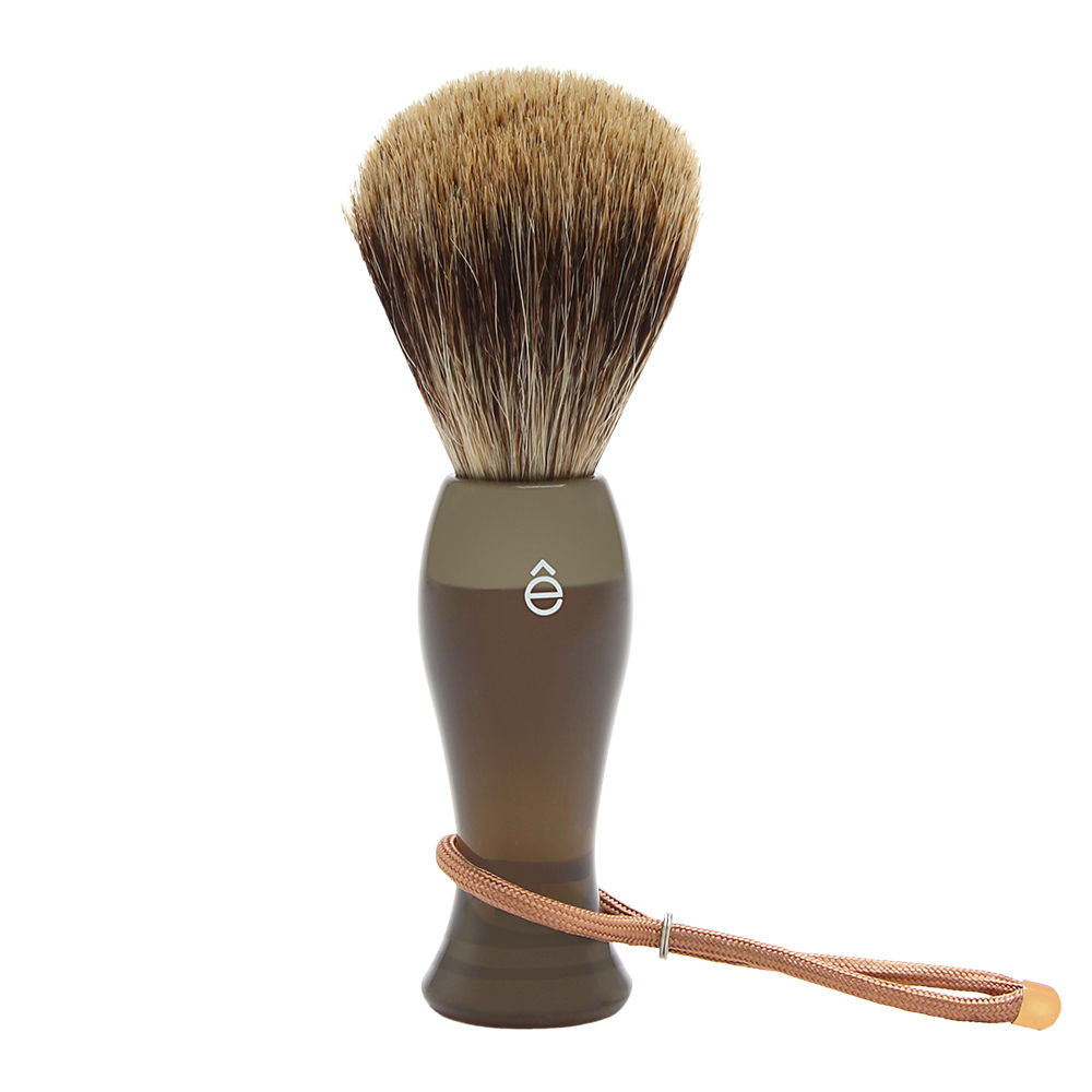 eShave Fine Badger Shaving Brush Smoke