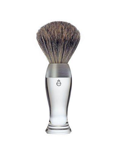eShave Fine Badger Shaving Brush Clear