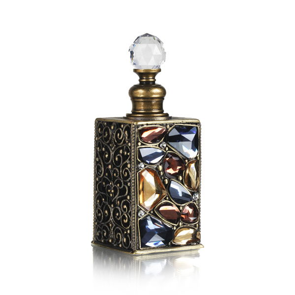 Welforth Bejeweled Mutli-Colored Stone Perfume Bottle Model No. PB-757