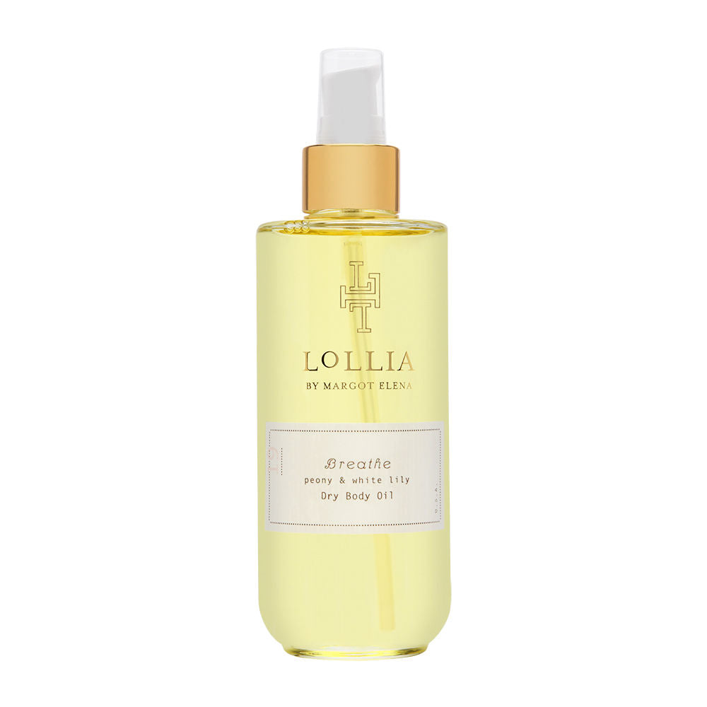 lollia peony & white lily Lollia Breathe No. 19 Peony & White Lily 6.8 oz Dry Body Oil –  beautyencounter
