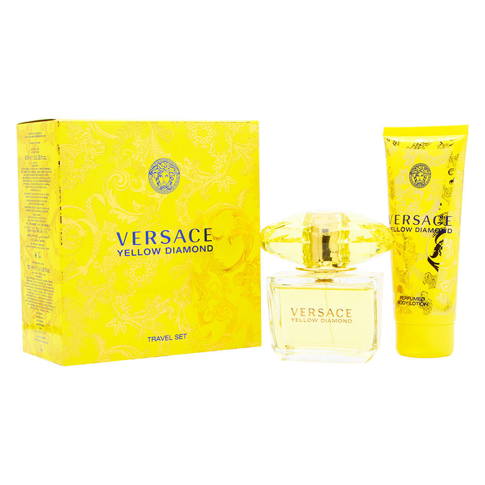 Yellow Diamond by Versace for Women 2 Piece Set Includes: 3.0 oz Eau de Toilette Spray + 3.4 oz Body Lotion
