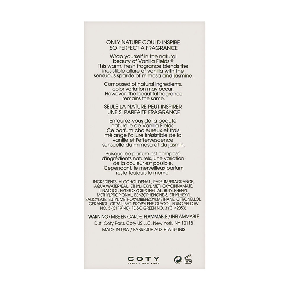 Vanilla Fields by Coty for Women 0.75 oz Cologne Spray