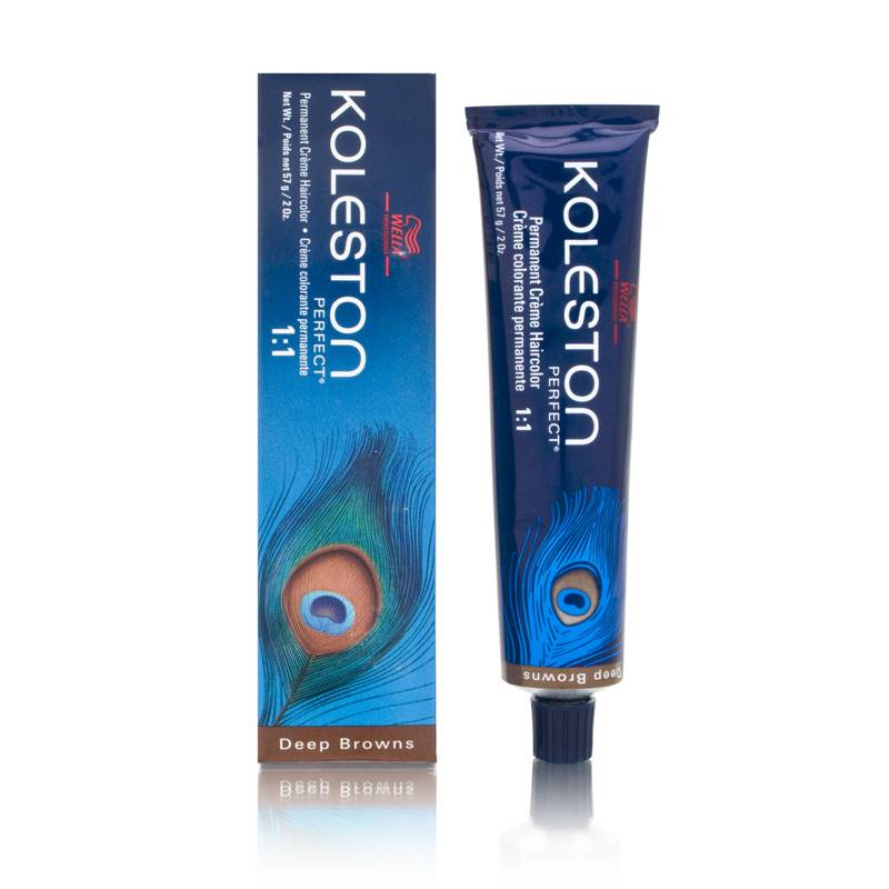 Wella Koleston Perfect Permanent Creme Haircolor 1:1 7/75 Medium Blonde/Brown Red Violet