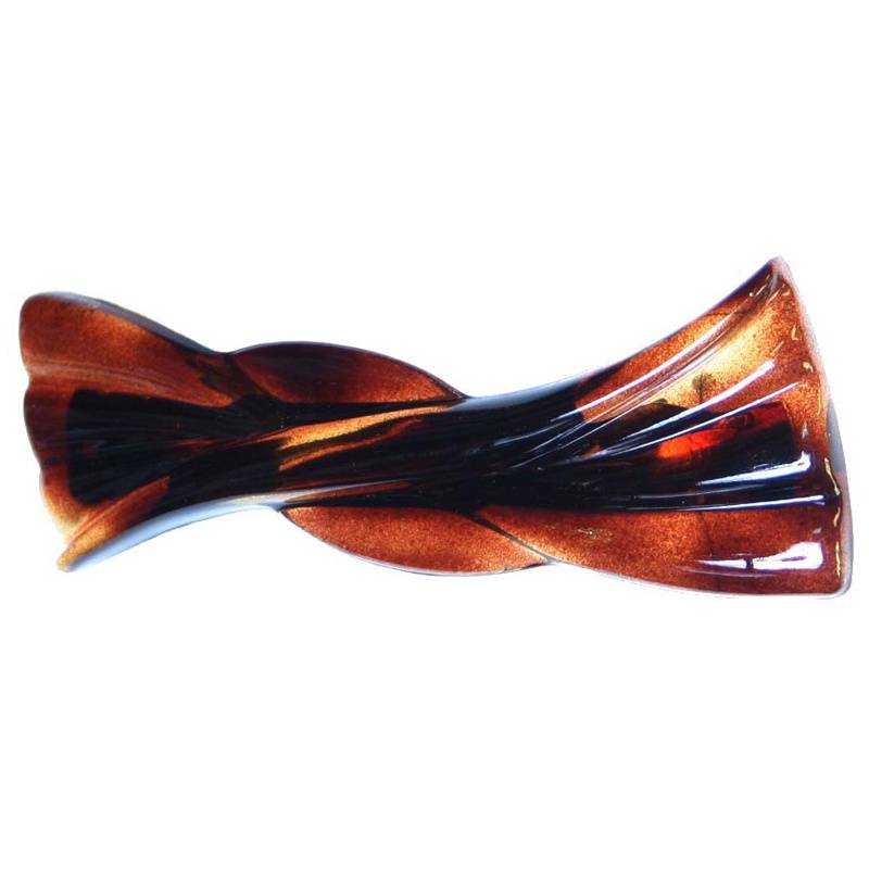 Caravan Twist Candy Wrap Barrette Tortoise Shell Model No. 347