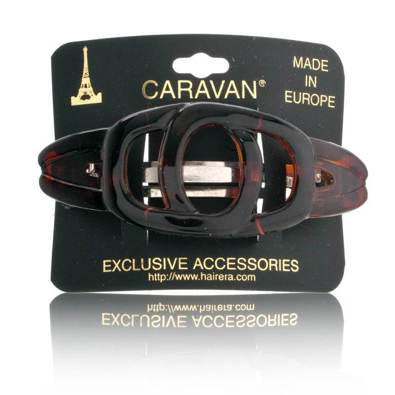 Caravan Tortoise Chain Link Open Barrette Model No. 8020