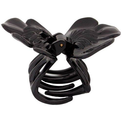 Caravan Rose Cover Hair Claw Black Model No. 91745