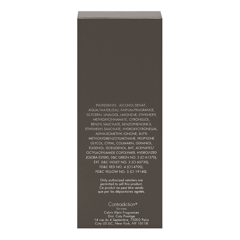 Contradiction by Calvin Klein for Men 3.4 oz Eau de Toilette Spray
