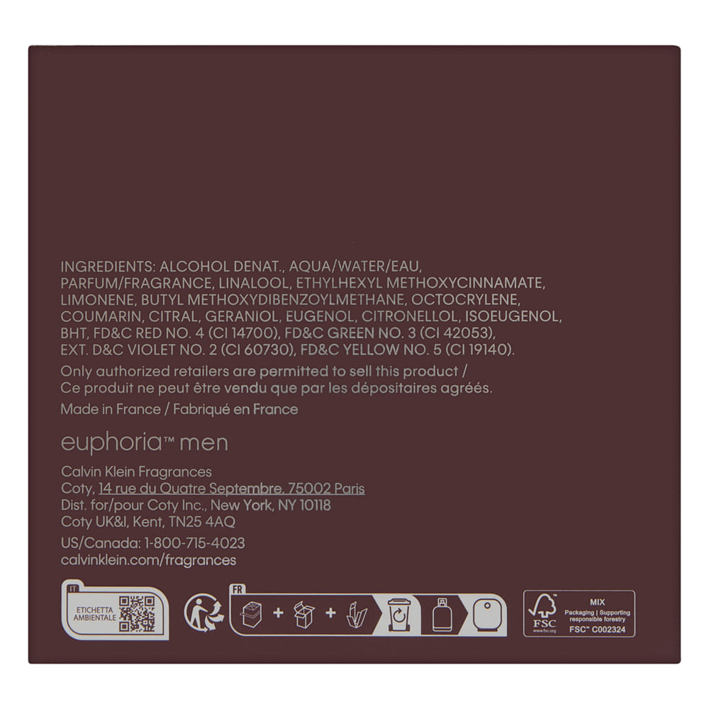 Euphoria Men by Calvin Klein 1.6 oz Eau de Toilette Spray