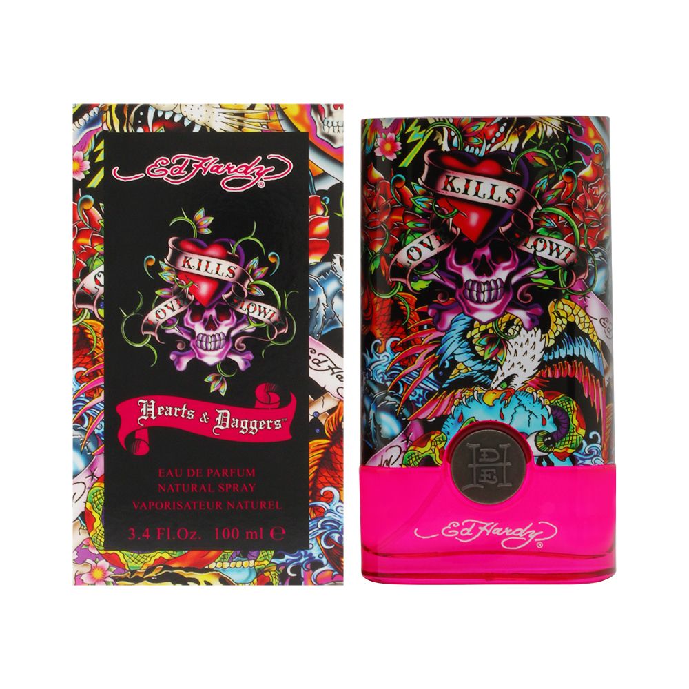 Ed Hardy Hearts & Daggers by Christian Audigier for Women 3.4 oz Eau de Parfum Spray