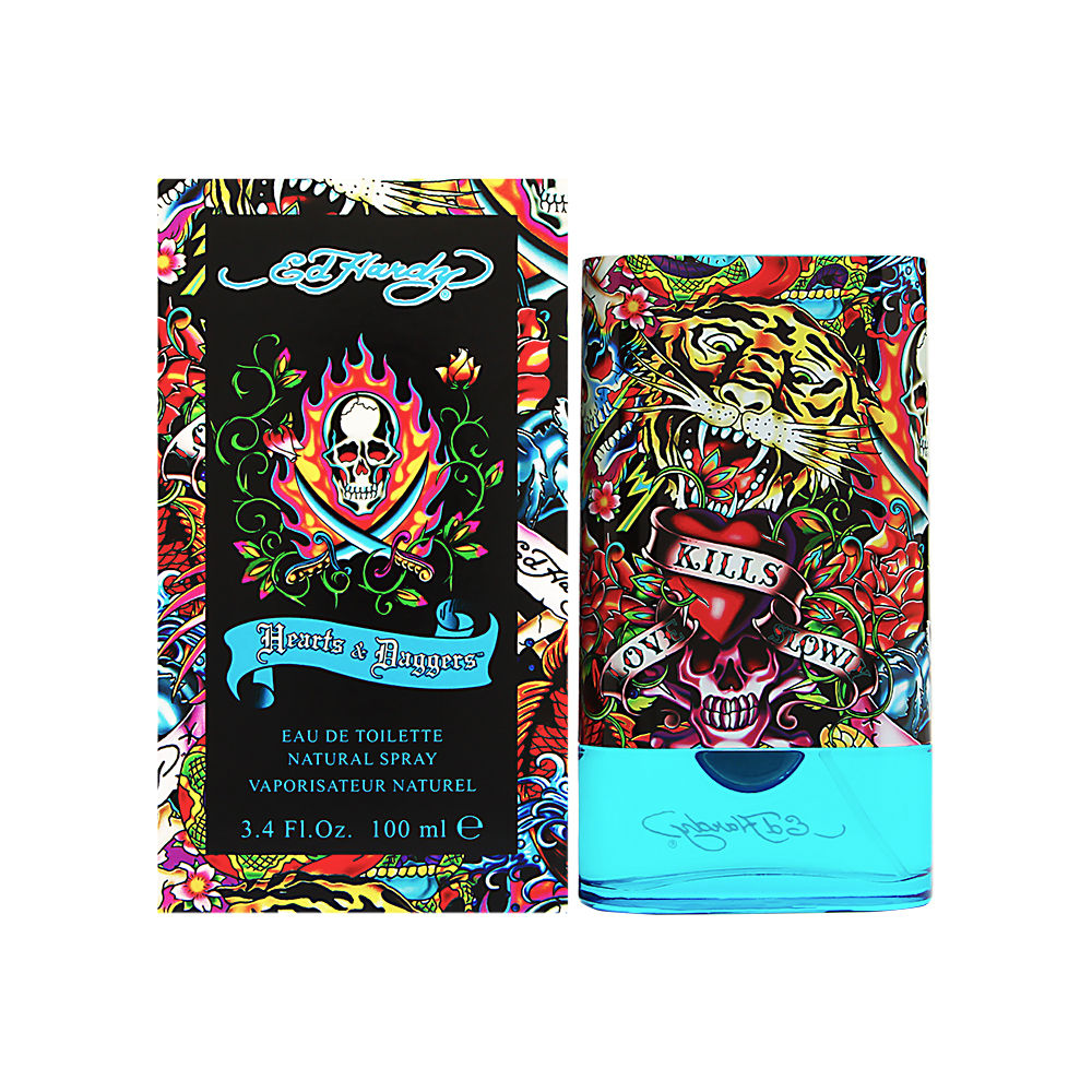 Ed Hardy Hearts & Daggers by Christian Audigier for Men 3.4 oz Eau de Toilette Spray