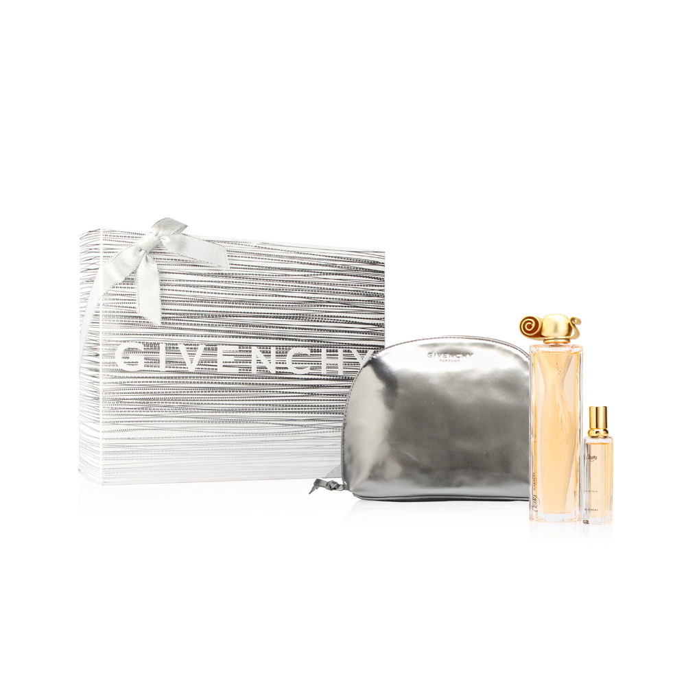 Organza by Givenchy for Women 3 Piece Set Includes: 3.3  oz Eau de Parfum Spray + 0.4 oz Travel Spray + Travel Pouch