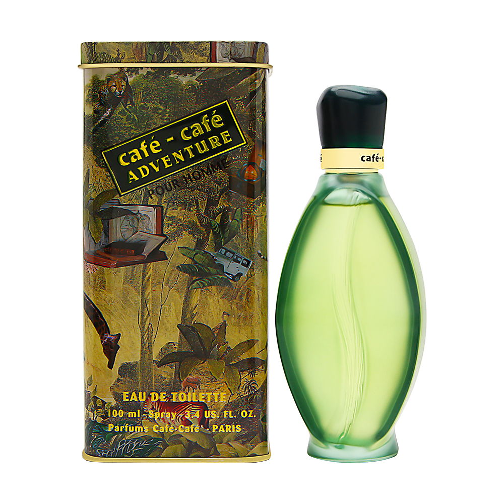 Cafe Cafe Adventure Pour Homme by Cafe-Cofinluxe for Men 3.4 oz Eau de Toilette Spray