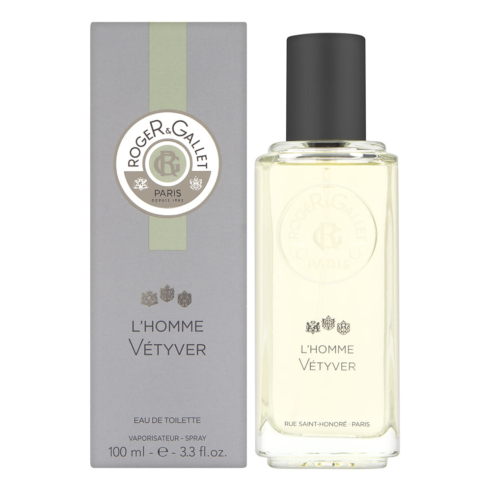 L'Homme Vetyver by Roger & Gallet for Men 3.3 oz Eau de Toilette Spray