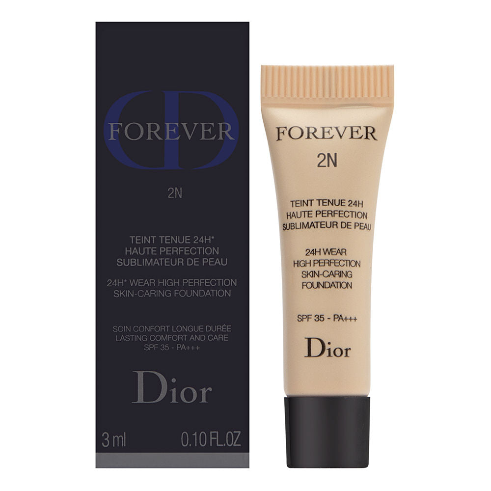 Christian Dior Forever 24H Wear High Perfection Skin-Caring Foundation SPF 25 PA+++ 2N Neutral - 0.10 oz Sample Size