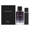 Sauvage by Christian Dior for Men 2 Piece Set Includes: 3.4 oz Eau de Toilette Spray + 0.34 oz Eau de Toilette Travel Spray