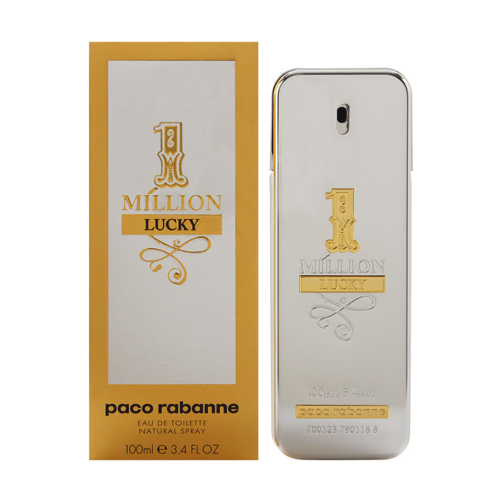 1 Million Lucky by Paco Rabanne for Men 3.4 oz Eau de Toilette Spray