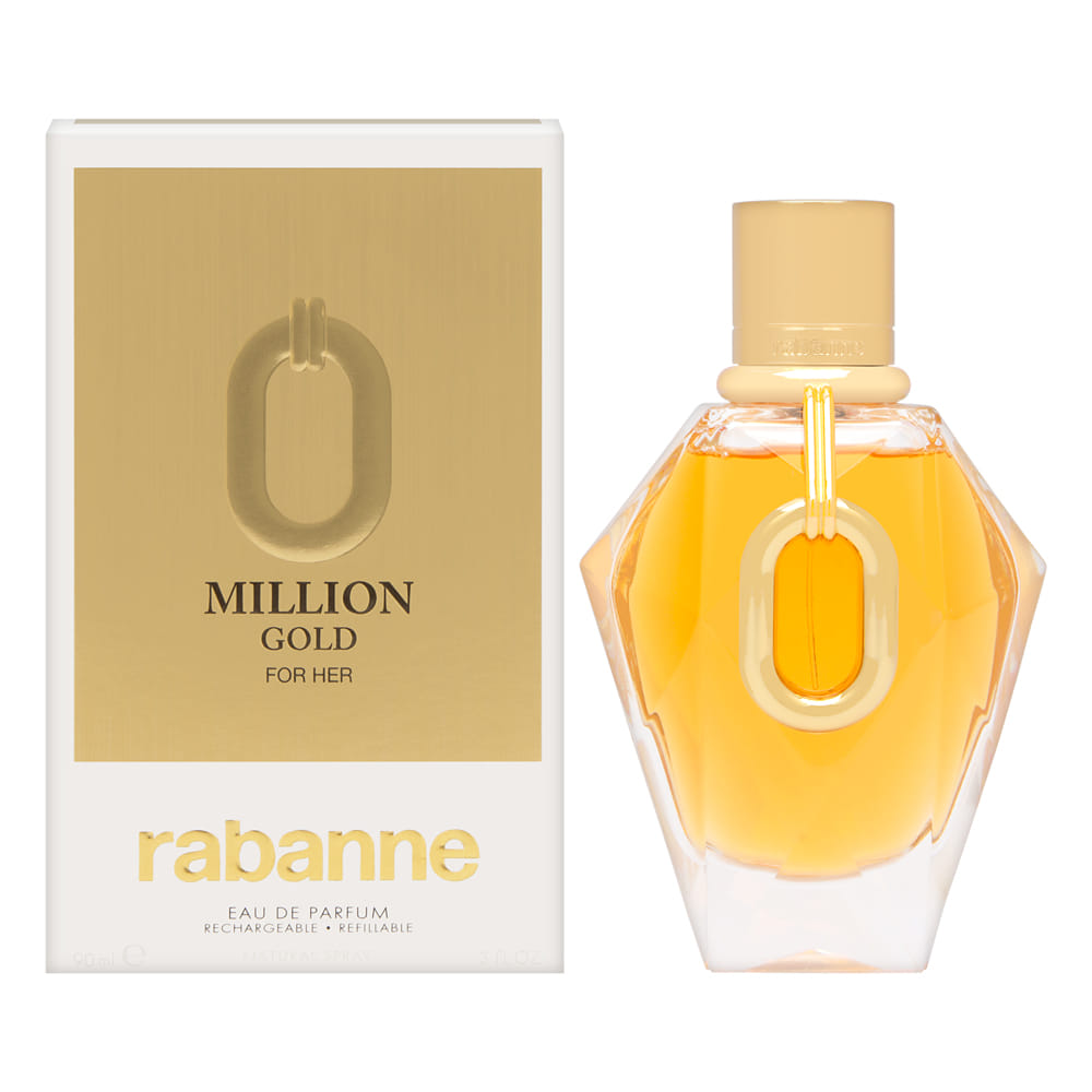 Million Gold by Paco Rabanne for Women 3.0 oz Eau de Parfum Spray Refillable