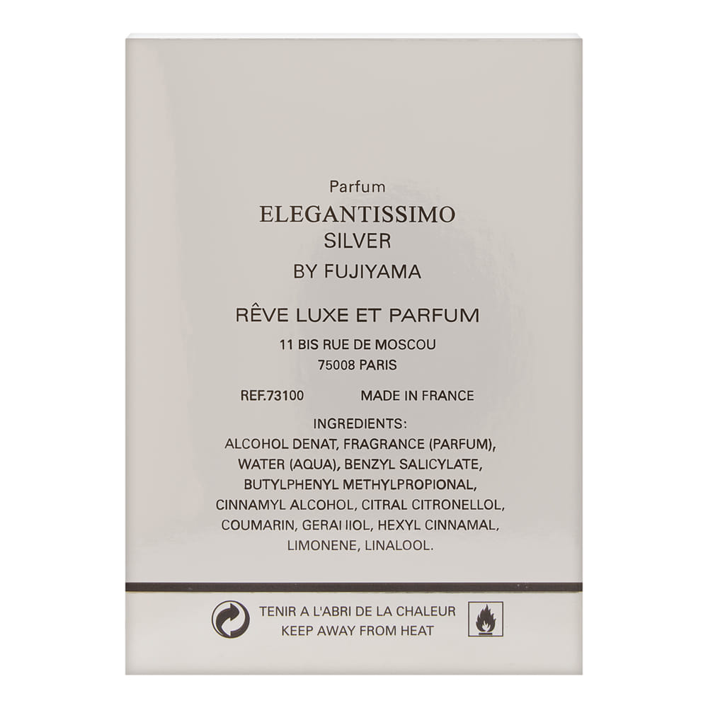 Fujiyama Elegantissimo Silver by Succes De Paris 3.3 oz Eau de Parfum Spray