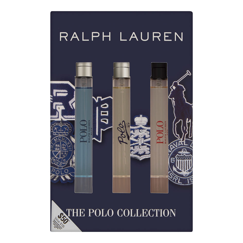The Polo Collection by Ralph Lauren for Men 3 Piece Set 3 x 10ml/0.34oz