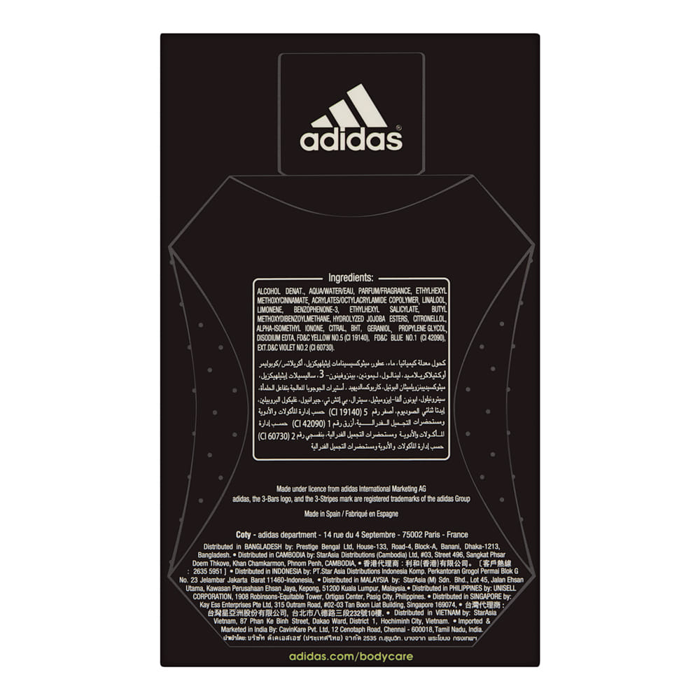Adidas Pure Game by Coty for Men 3.4 oz Eau de Toilette Spray