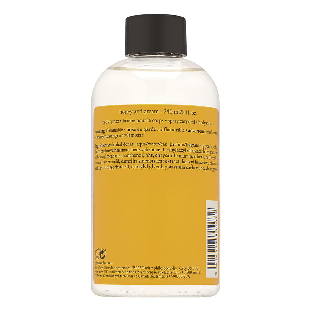 Philosophy Honey and Cream 8.0 oz Body Spritz (No Pump)