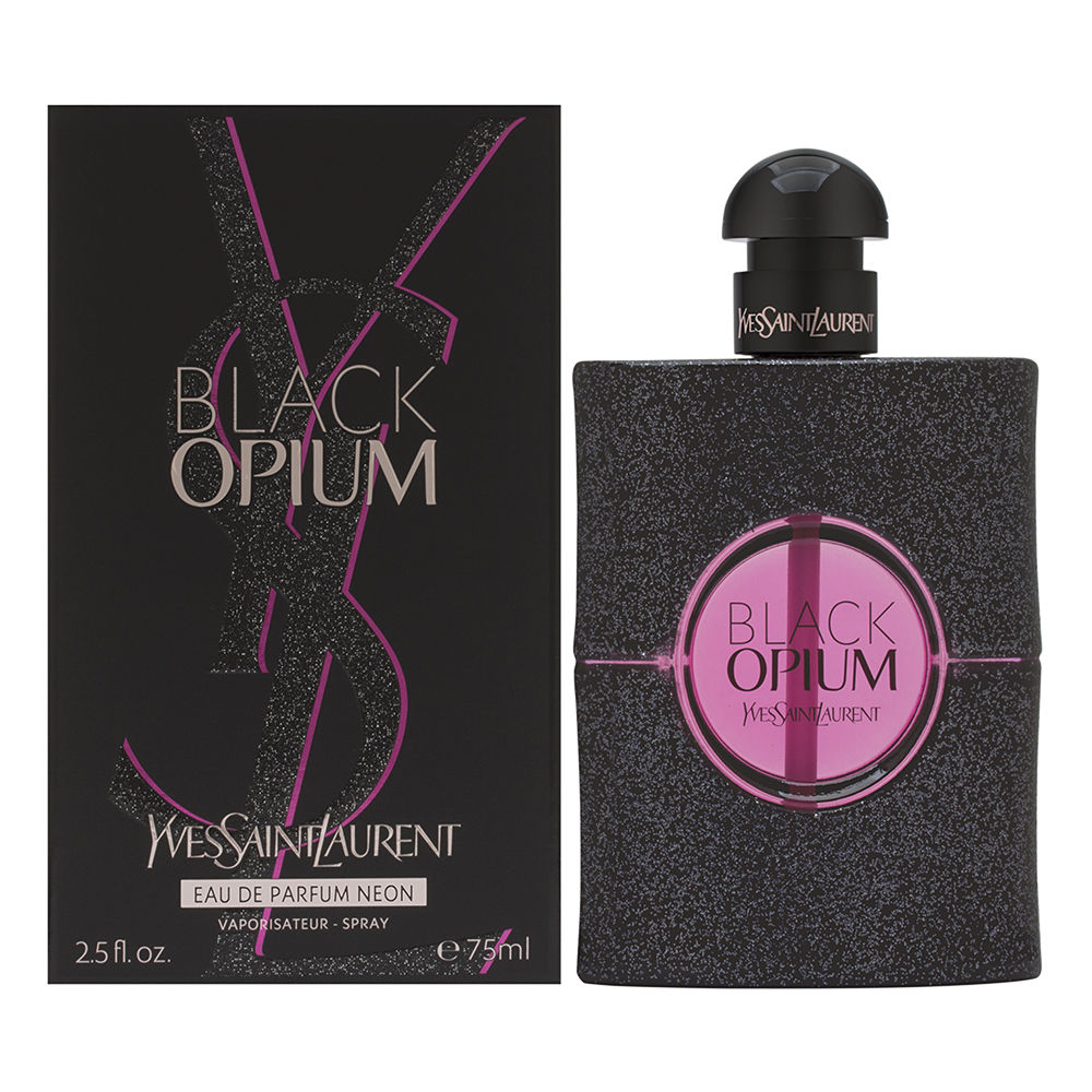 Black Opium by Yves Saint Laurent for Women 2.5 oz Eau de Parfum Neon Spray