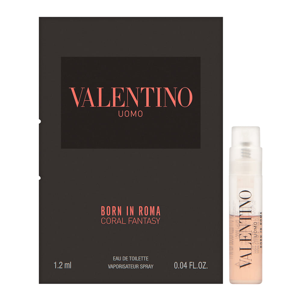 Valentino Donna Born In Roma Coral Fantasy for Men 0.04 oz  Eau de Toilette Vial Spray