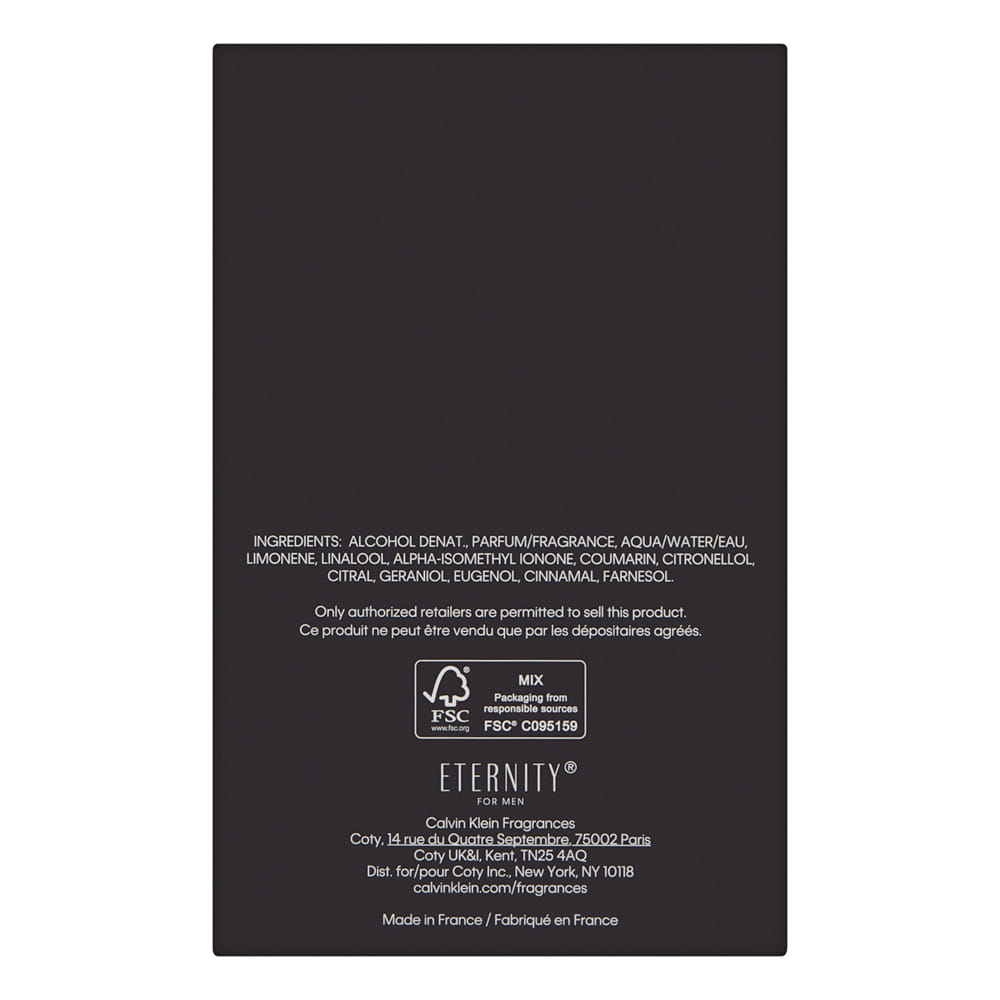 Eternity by Calvin Klein for Men 6.7 oz Parfum Spray