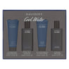 Cool Water by Davidoff for Men 4 Piece Set Includes: 2.5 oz Eau de Toilette Spray + 2.5 oz After Shave + 2.5 oz After Shave Balm + 2.5 oz All-In-One Shower Gel