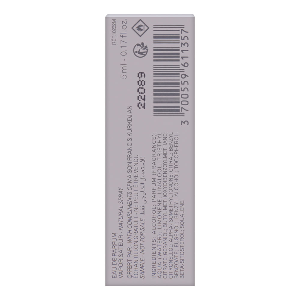 Aqua Universalis by Maison Francis Kurkdjian 5 ml / 0.17 oz Cologne Forte Travel Mini Spray