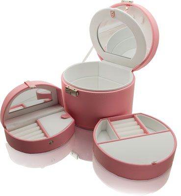 Pink Jewelry Case with Removable Travel Kit Style No. MPM-021