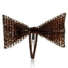 Flora Designs Hair Clip - Weaved Bow Brown (Medium)