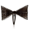 Flora Designs Hair Clip - Weaved Bow Dark Brown (Medium)