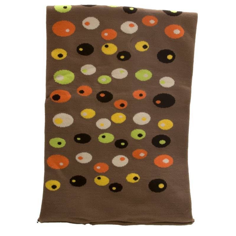 Mia Headband Model No. 01750 - Brown with Multi-Colored Random Dots