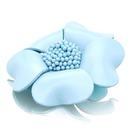 The Purple Door The Lily Leather Brooch PDH-04 Light Blue