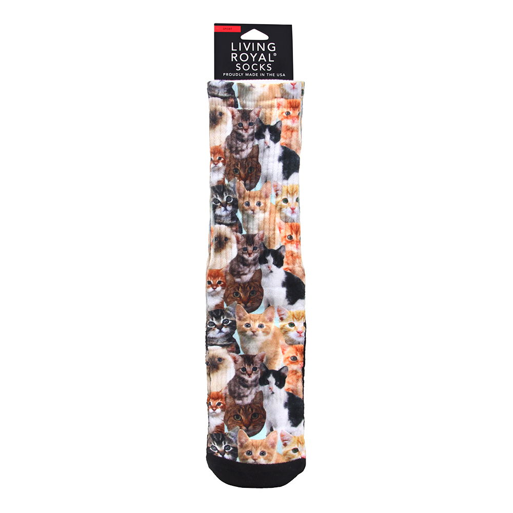 Living Royal Kitty All Over Sport Socks Model No. 4100S - 1 Pair