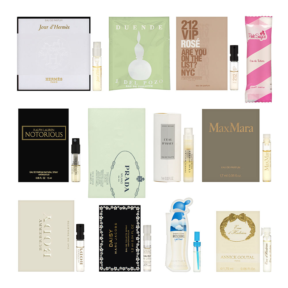 12 Piece Designer Fragrance Samples for Women