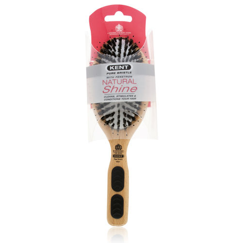 Kent Large Pure Bristle with Penetron Natural Shine Hair Brush Model No.PF01