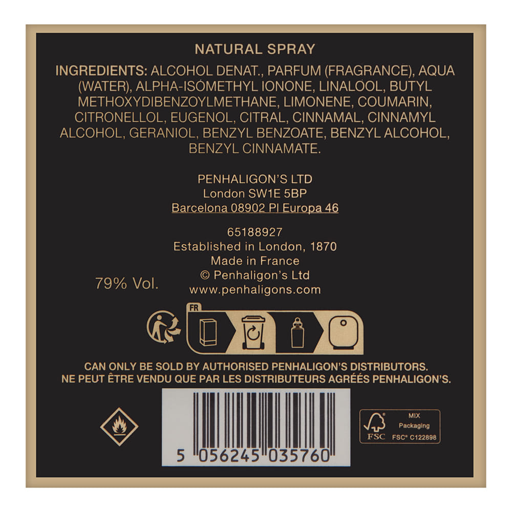 Penhaligon's London Halfeti Leather 3.4 oz Eau de Parfum Spray