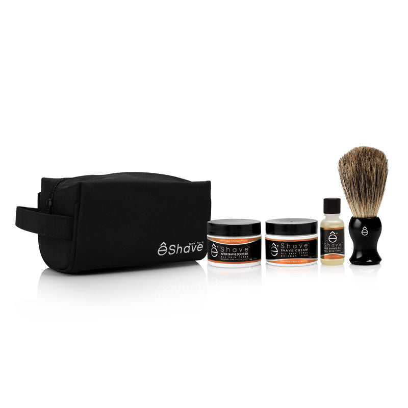 eShave 5 Piece Start Up Kit Orange Sandalwood