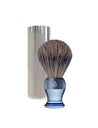 eShave Fine Badger Shaving Brush ( Travel with Canister ) Blue