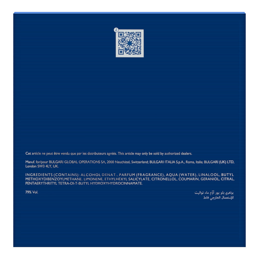 Bvlgari BLV Homme by Bvlgari for Men 3.4 oz Eau de Toilette Spray