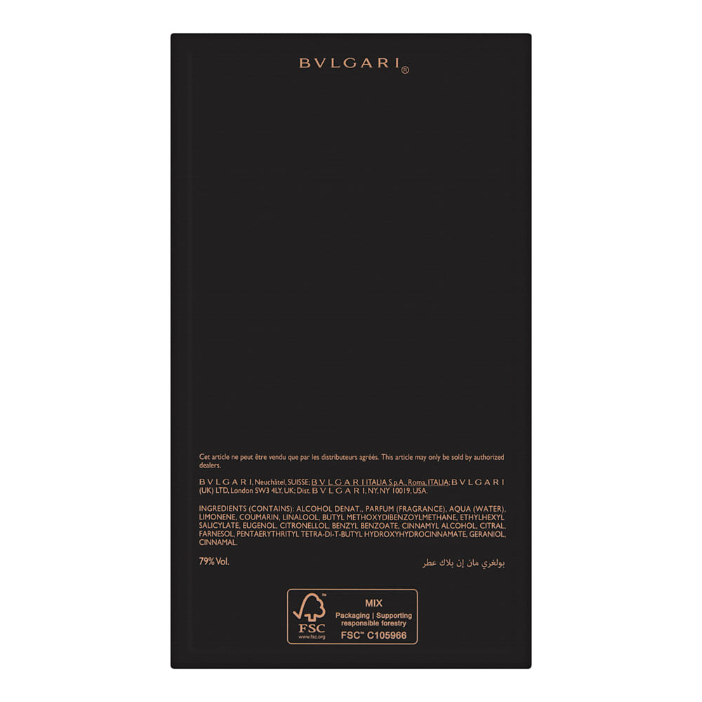 Bvlgari Man In Black 3.4 oz Parfum Spray