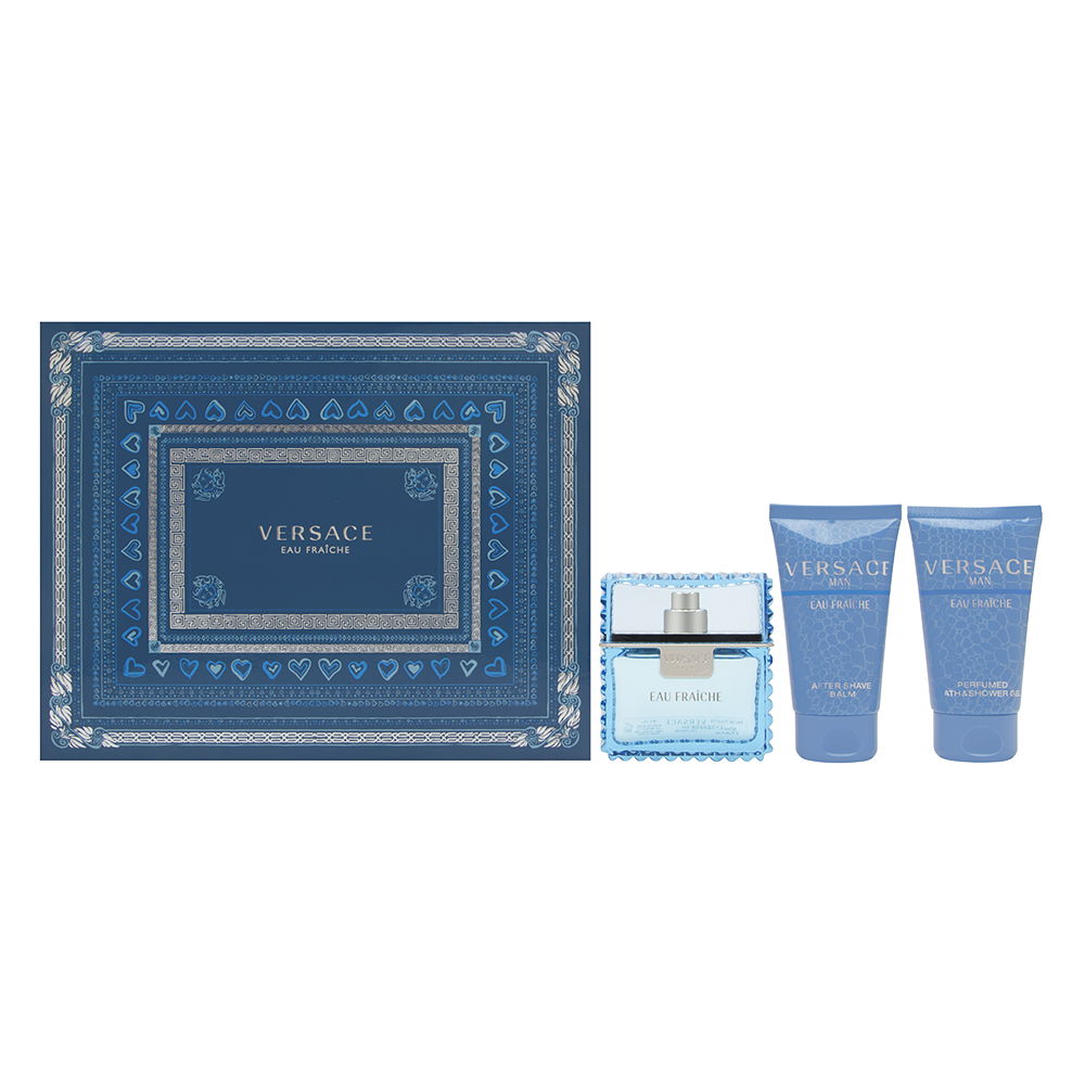 3 Piece Set Includes: 1.7 oz Eau de Toilette Spray + 1.7 oz Perfumed Bath & Shower Gel + 1.7 oz After Shave Balm