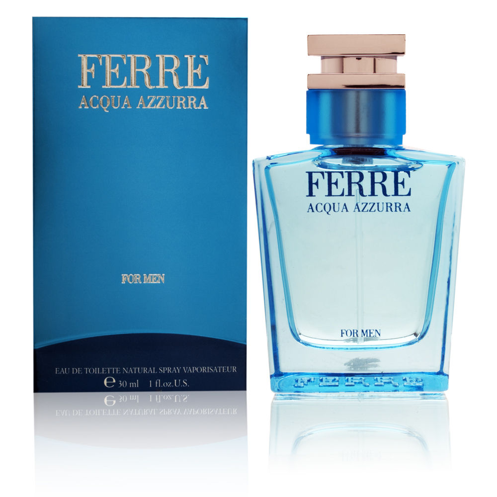 Ferre Acqua Azzurra by Gianfranco Ferre for Men 1.0 oz Eau de Toilette Spray