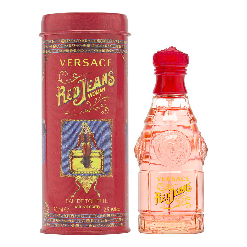 Red Jeans by Versace for Women 2.5 oz Eau de Toilette Spray