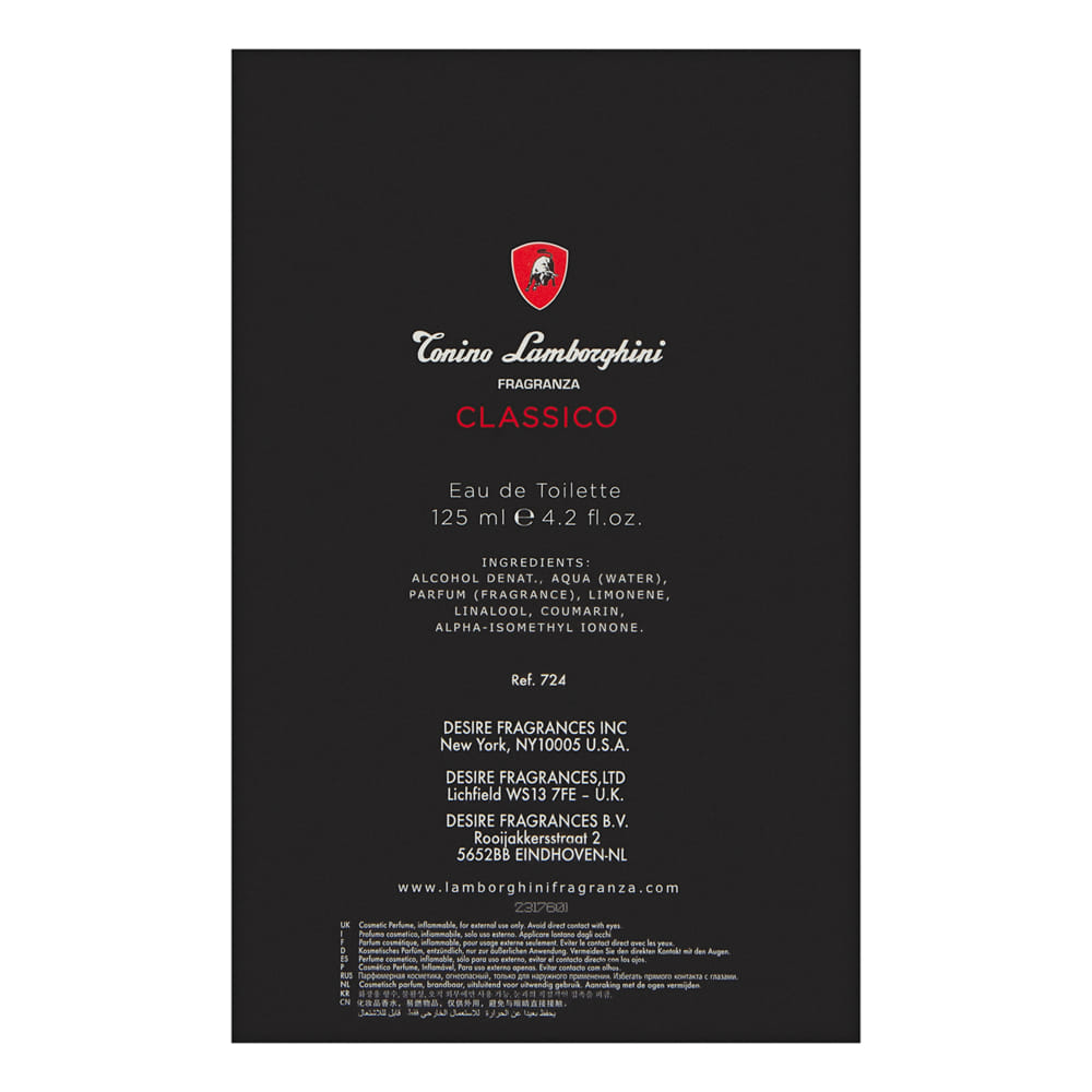 Tonino Lamborghini Classico for Men 4.2 oz Eau de Toilette Spray