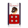 Mia Hair Stickers - Small Model No. 04601 - 4 Silver Stars