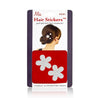 Mia Hair Stickers - Small Model No. 04700 - 2 Silver Flowers